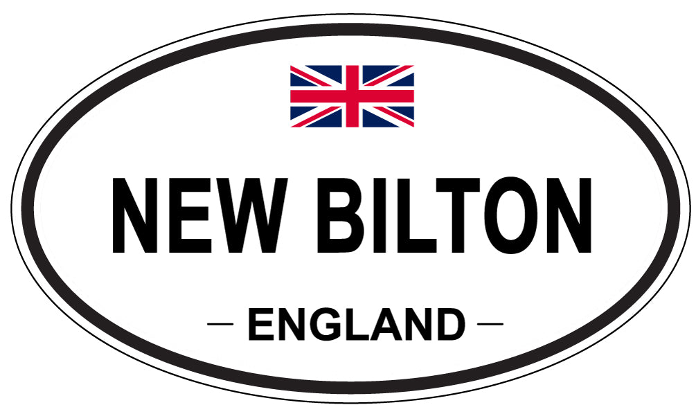 NEW BILTON, ENGLAND - Oval Sticker