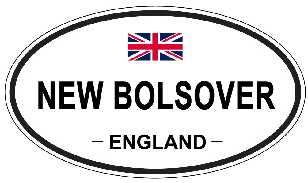 NEW BOLSOVER, ENGLAND - Oval Sticker