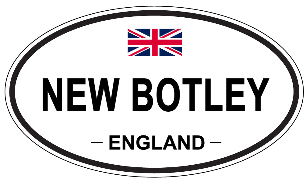 NEW BOTLEY, ENGLAND - Oval Sticker