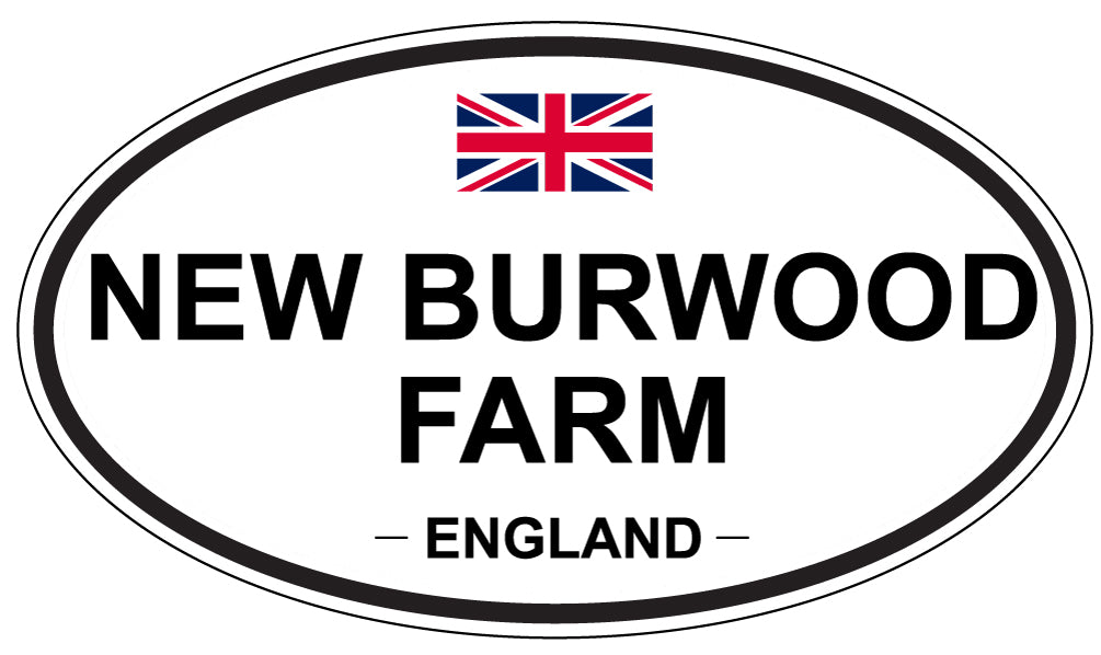 NEW BURWOOD FARM, ENGLAND - Oval Sticker