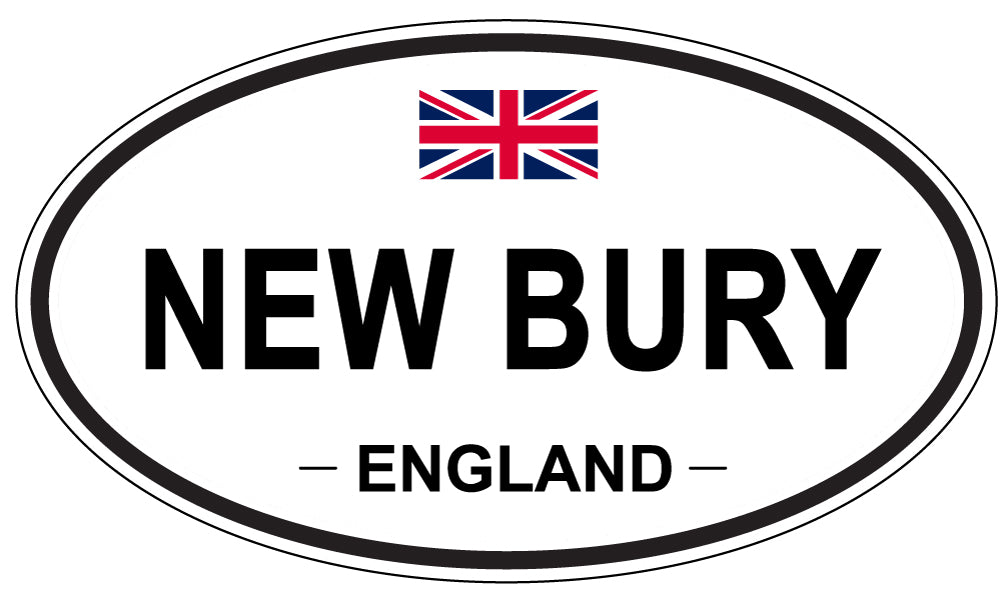 NEW BURY, ENGLAND - Oval Sticker