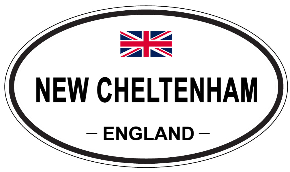 NEW CHELTENHAM, ENGLAND - Oval Sticker