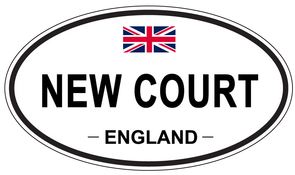 NEW COURT, England - Oval Magnet