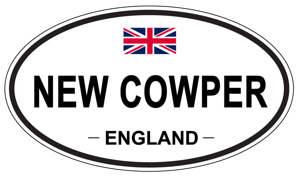 NEW COWPER, England - Oval Magnet