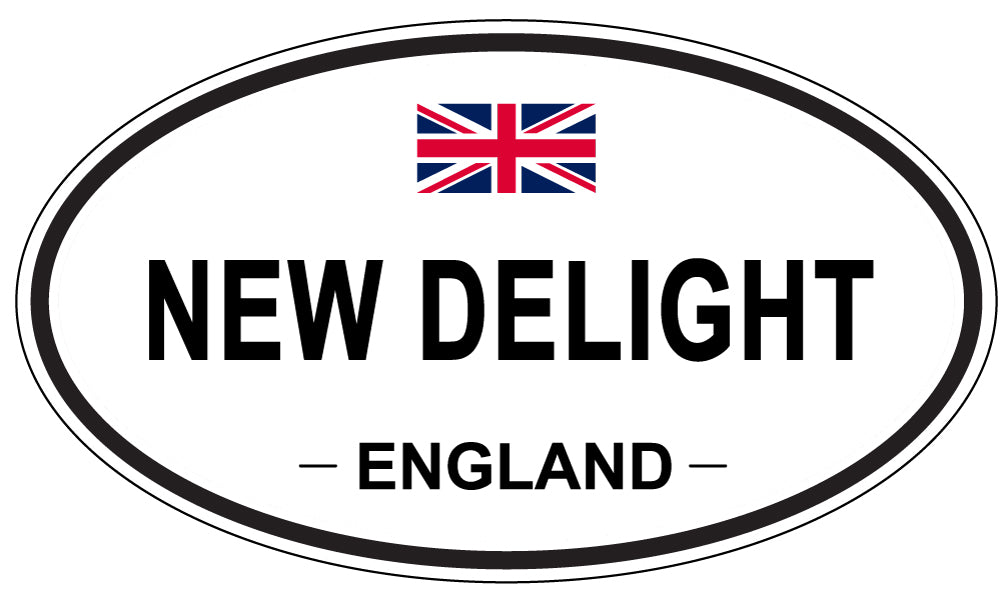 NEW DELIGHT, England - Oval Magnet