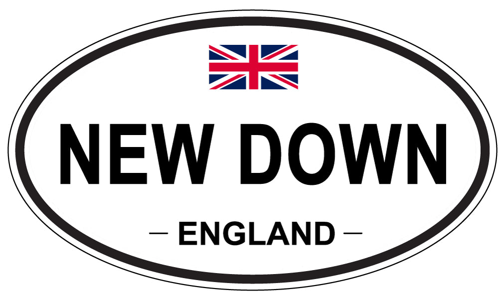 NEW DOWN, England - Oval Magnet
