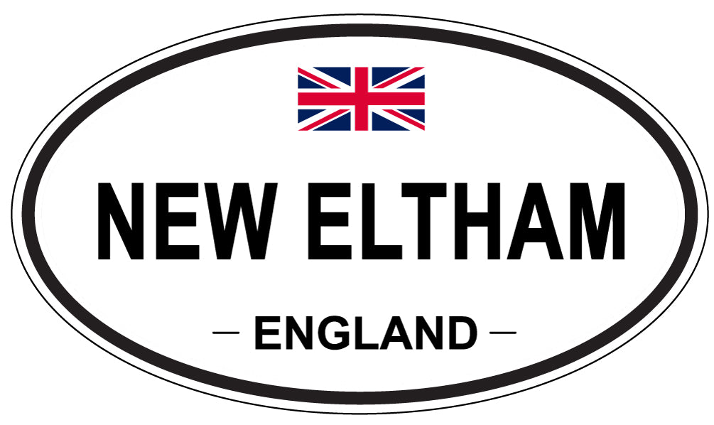 NEW ELTHAM, ENGLAND - Oval Sticker