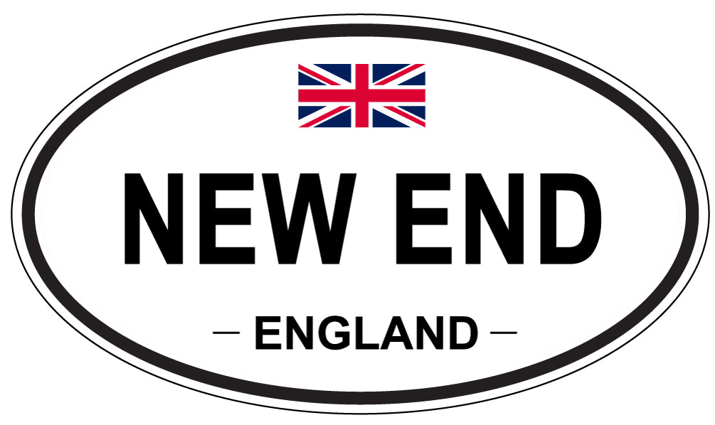 NEW END, England - Oval Magnet