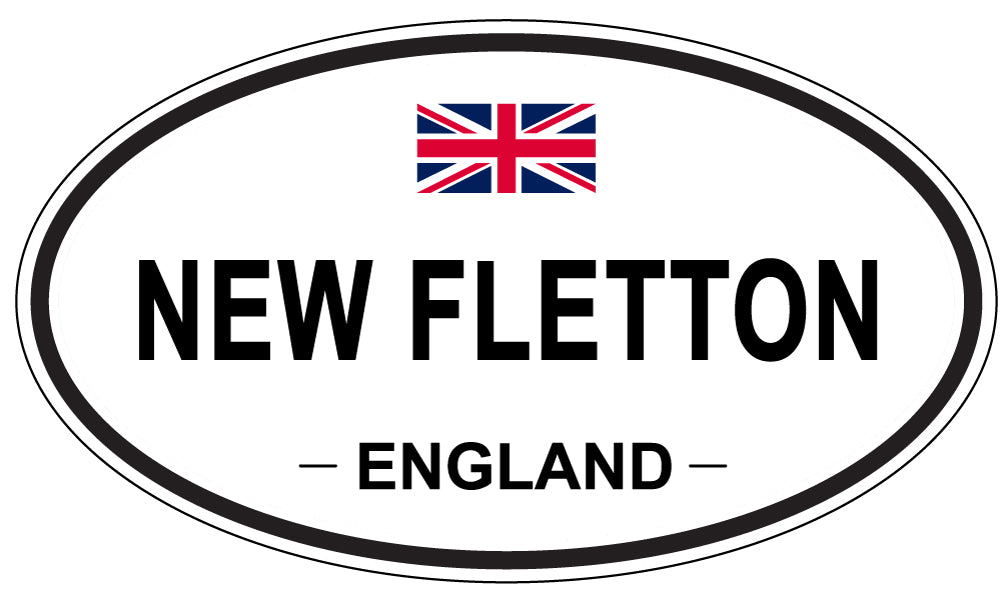 NEW FLETTON, ENGLAND - Oval Sticker