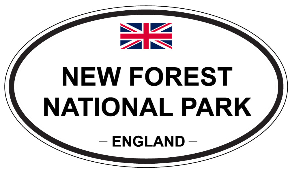 NEW FOREST NATIONAL PARK, ENGLAND - Oval Sticker