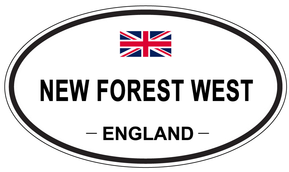 NEW FOREST WEST, ENGLAND - Oval Sticker