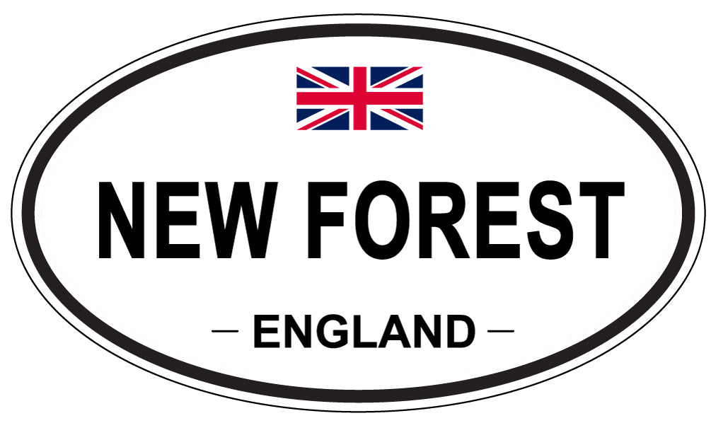 NEW FOREST, ENGLAND - Oval Sticker