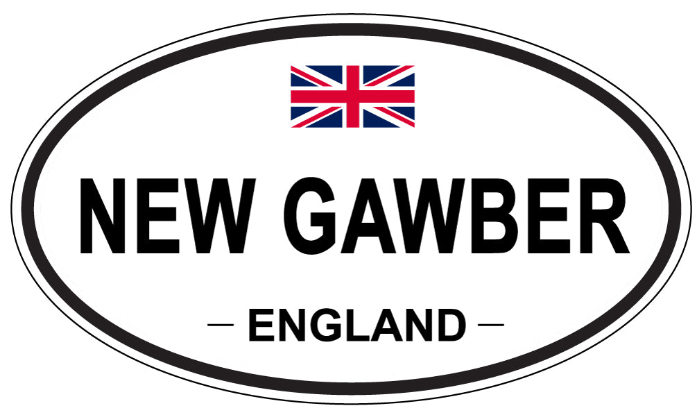 NEW GAWBER, England - Oval Magnet