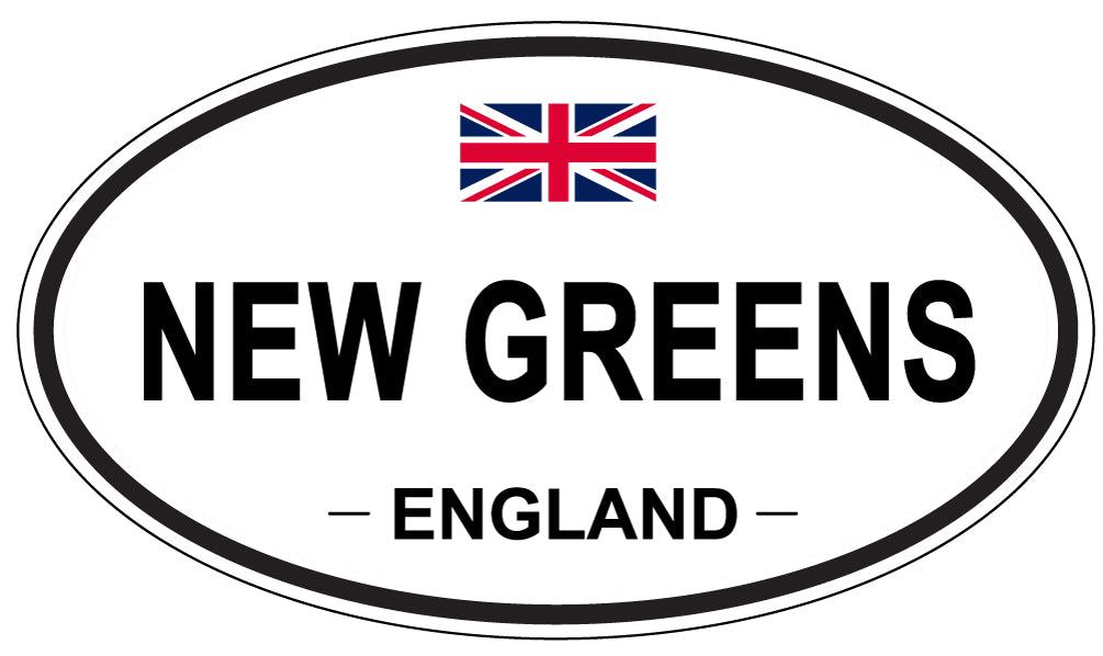 NEW GREENS, ENGLAND - Oval Sticker