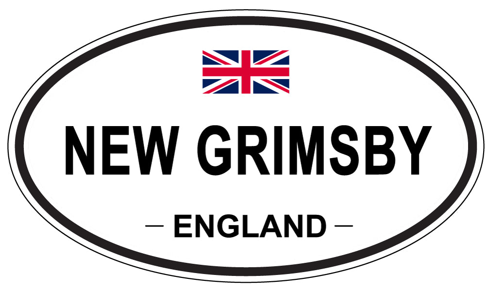 NEW GRIMSBY, England - Oval Magnet