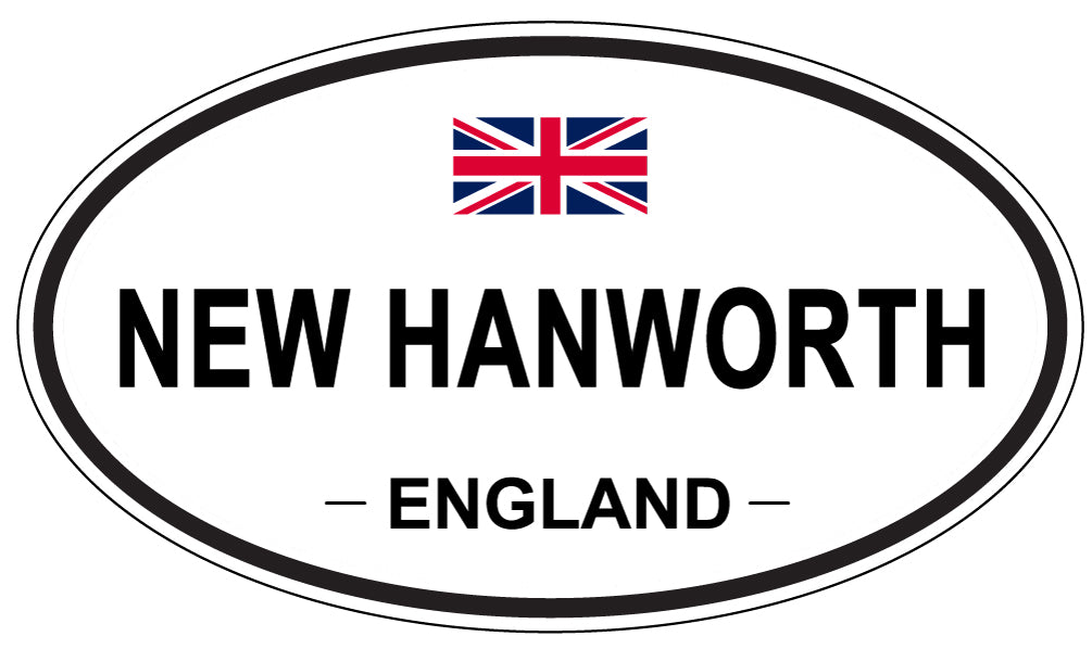NEW HANWORTH, ENGLAND - Oval Sticker