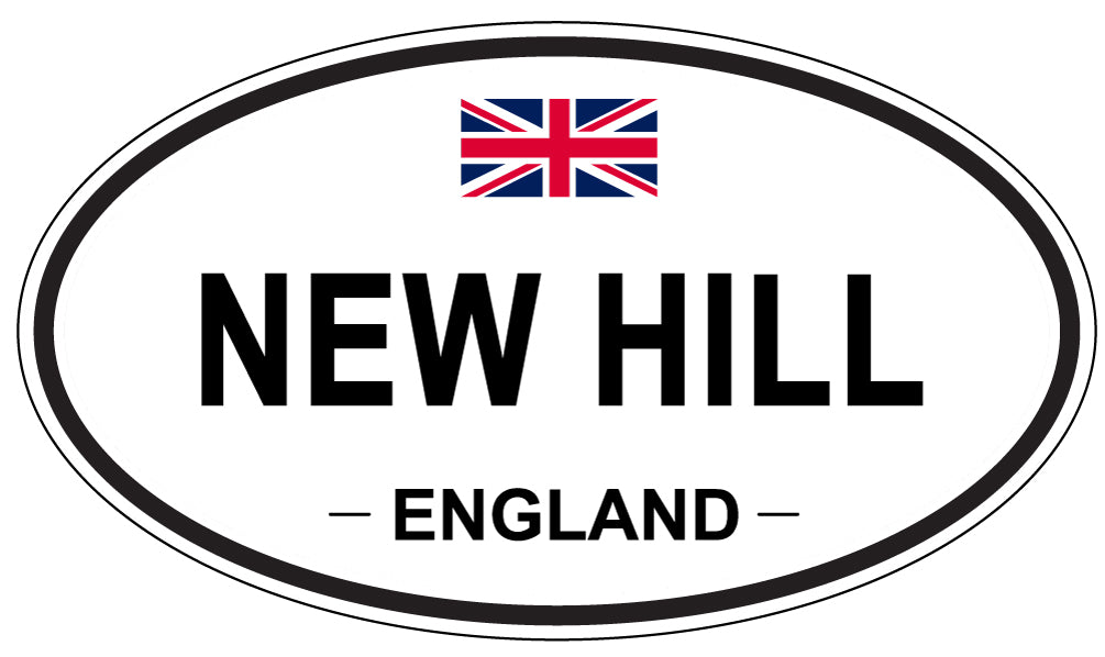 NEW HILL, ENGLAND - Oval Sticker