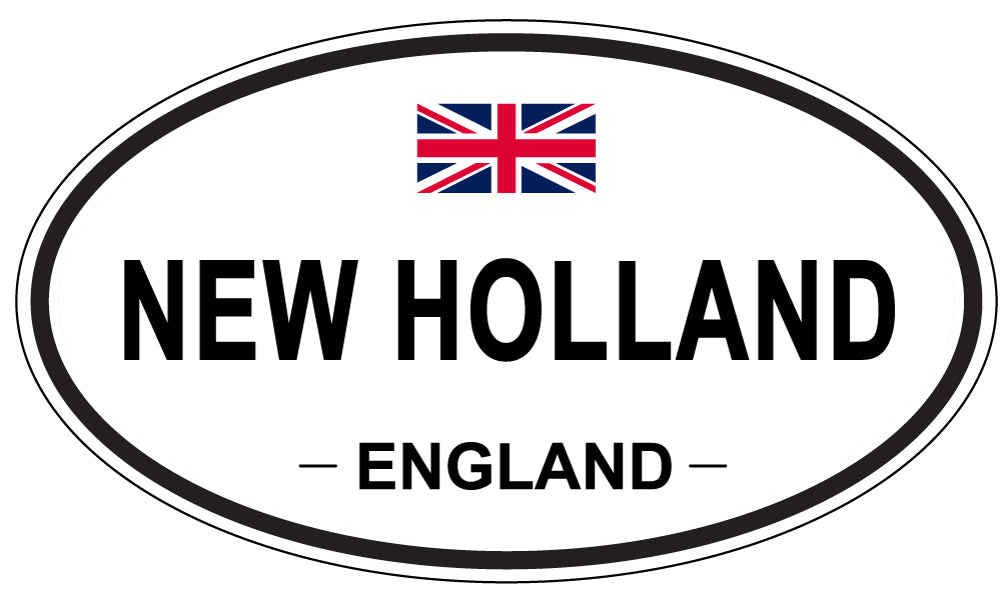 NEW HOLLAND, ENGLAND - Oval Sticker