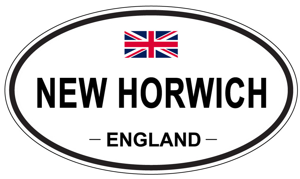NEW HORWICH, ENGLAND - Oval Sticker