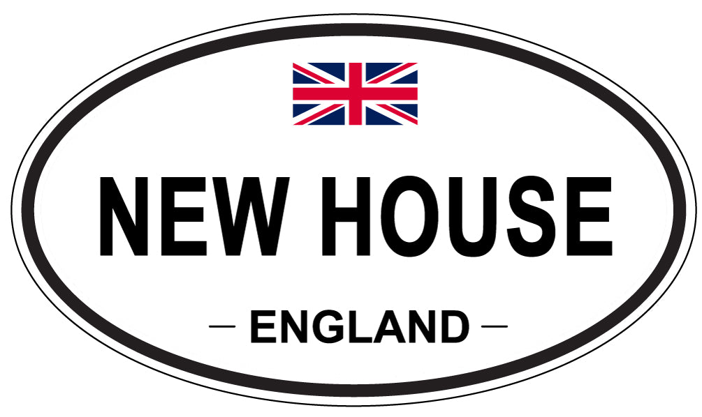 NEW HOUSE, England - Oval Magnet