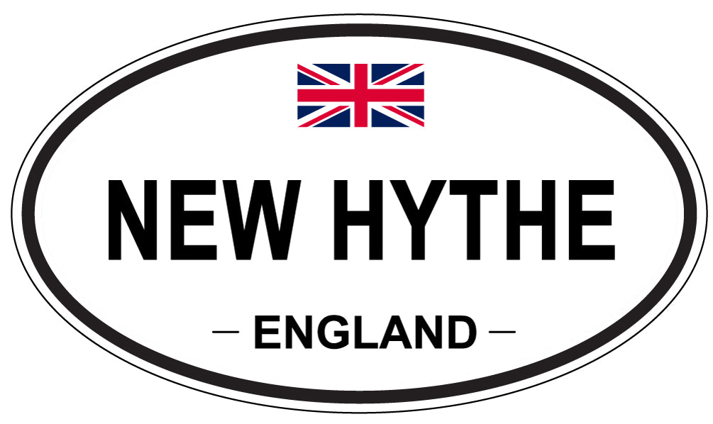 NEW HYTHE, ENGLAND - Oval Sticker