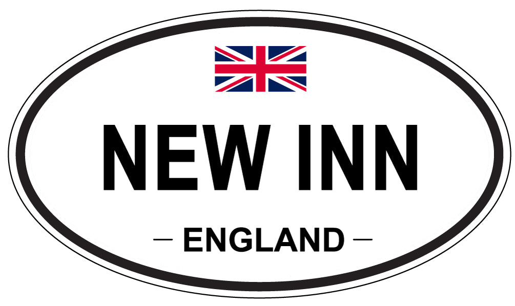 NEW INN, England - Oval Magnet