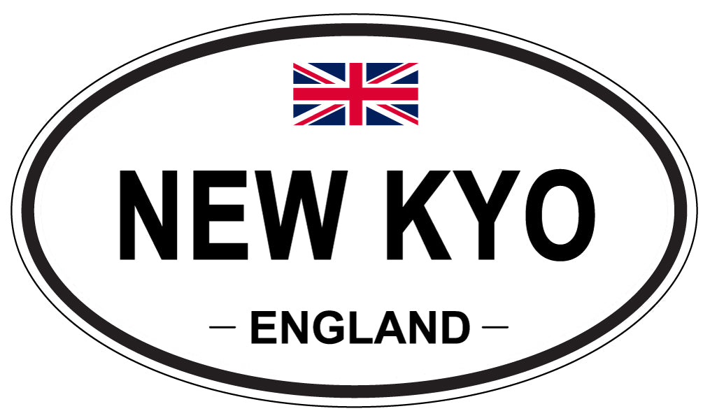 NEW KYO, England - Oval Magnet
