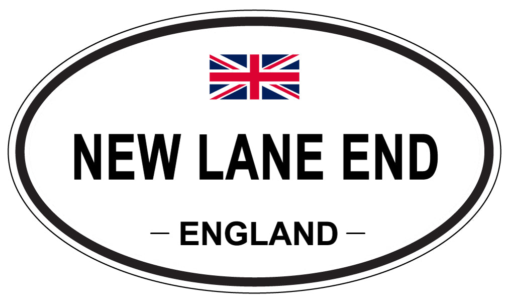 NEW LANE END, England - Oval Magnet