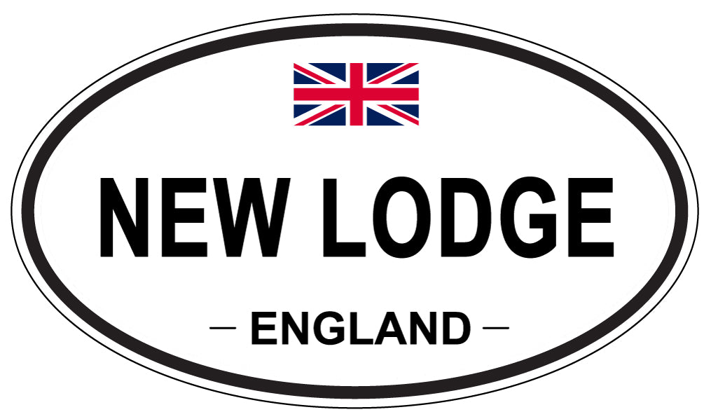NEW LODGE, England - Oval Magnet