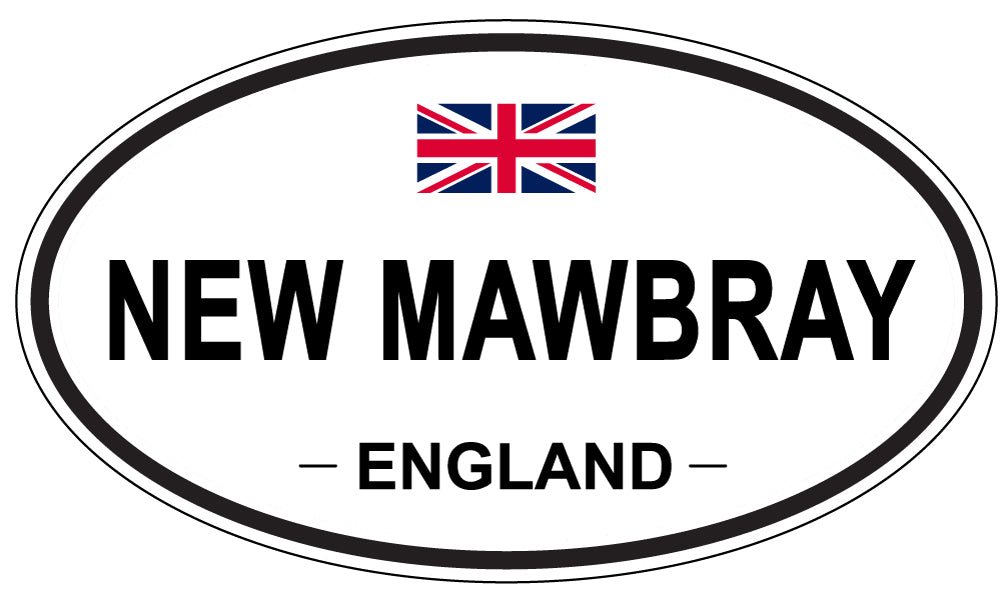 NEW MAWBRAY, England - Oval Magnet