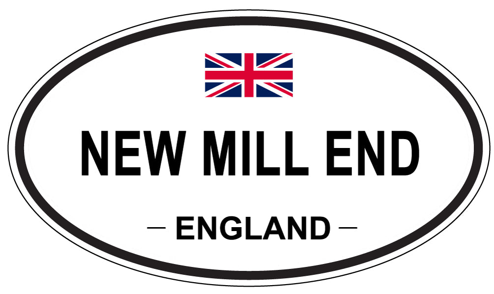 NEW MILL END, ENGLAND - Oval Sticker