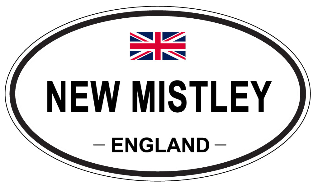 NEW MISTLEY, ENGLAND - Oval Sticker