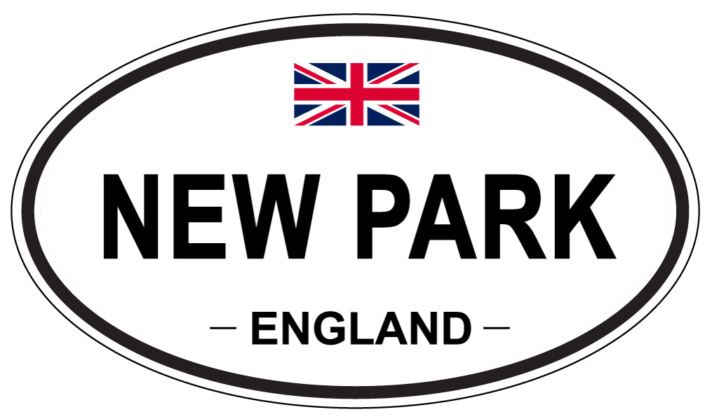 NEW PARK, ENGLAND - Oval Sticker