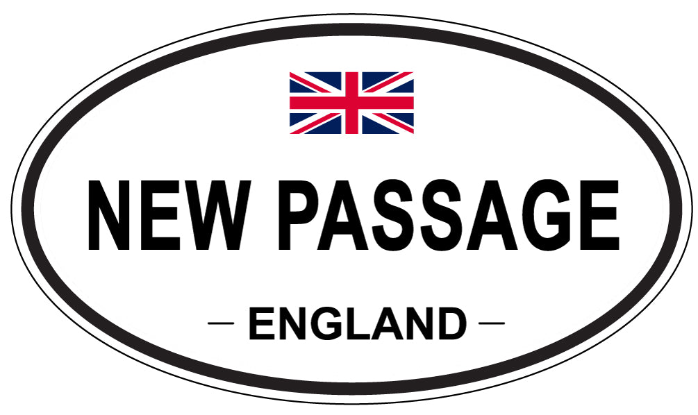 NEW PASSAGE, ENGLAND - Oval Sticker