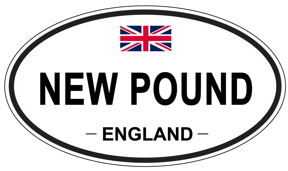 NEW POUND, England - Oval Magnet