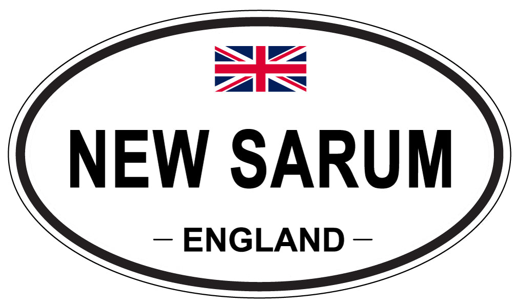 NEW SARUM, ENGLAND - Oval Sticker