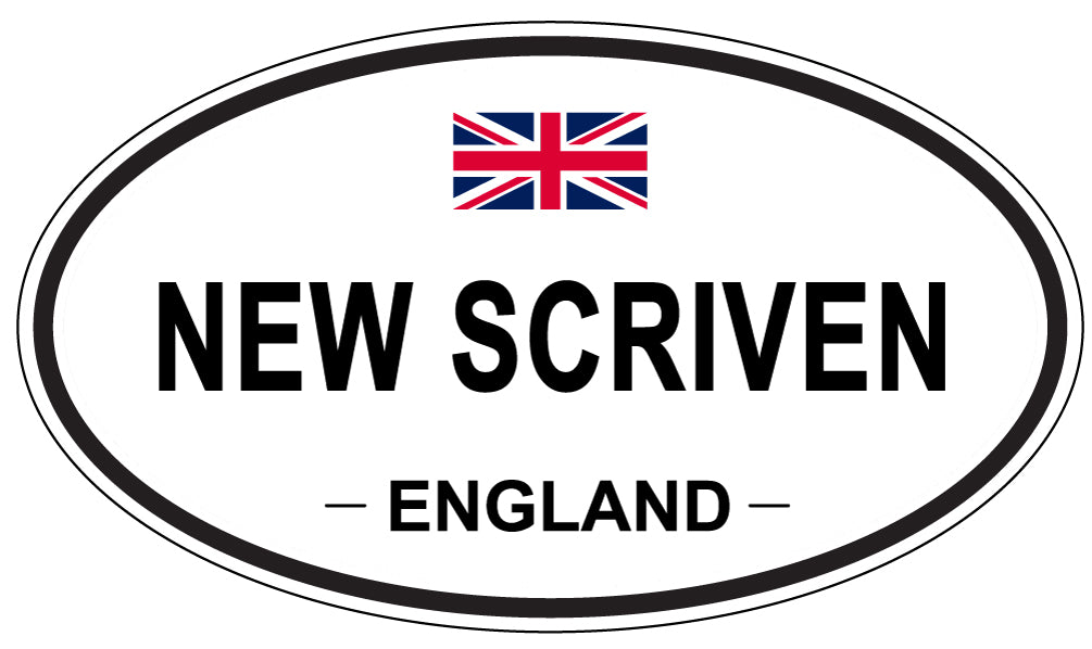NEW SCRIVEN, England - Oval Magnet