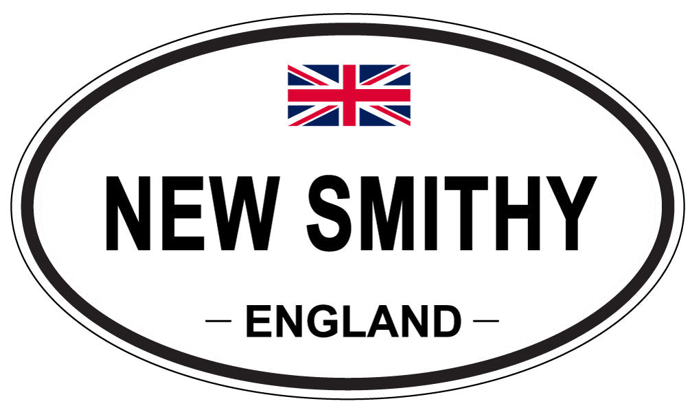 NEW SMITHY, ENGLAND - Oval Sticker