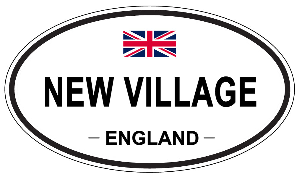 NEW VILLAGE, England - Oval Magnet