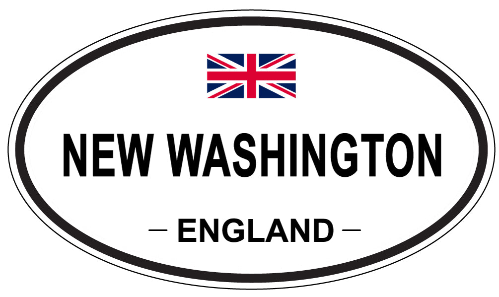 NEW WASHINGTON, England - Oval Magnet