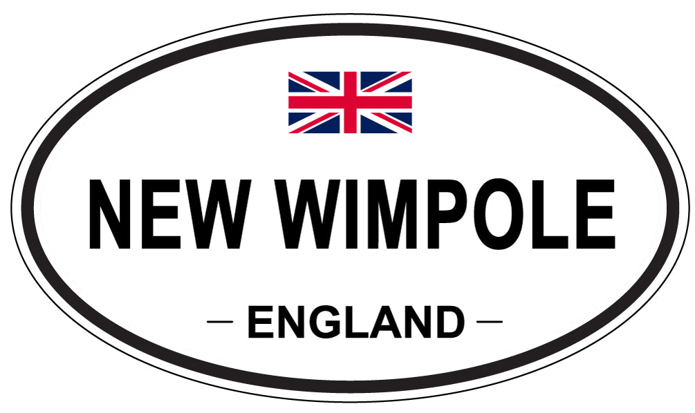 NEW WIMPOLE, England - Oval Magnet