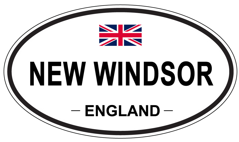 NEW WINDSOR, ENGLAND - Oval Sticker