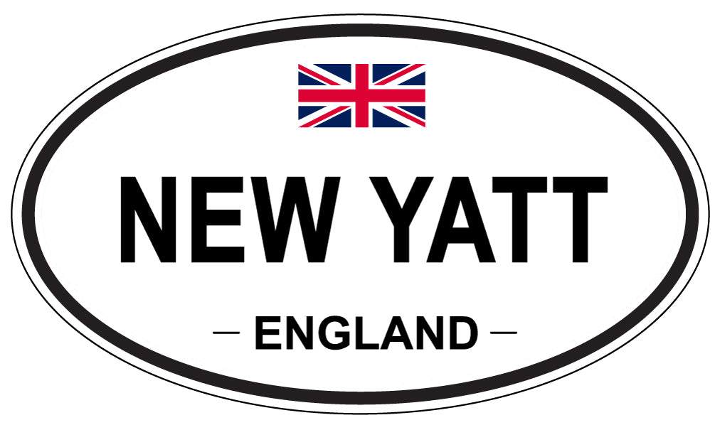 NEW YATT, ENGLAND - Oval Sticker