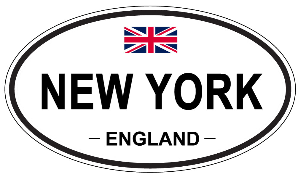 NEW YORK, England - Oval Magnet
