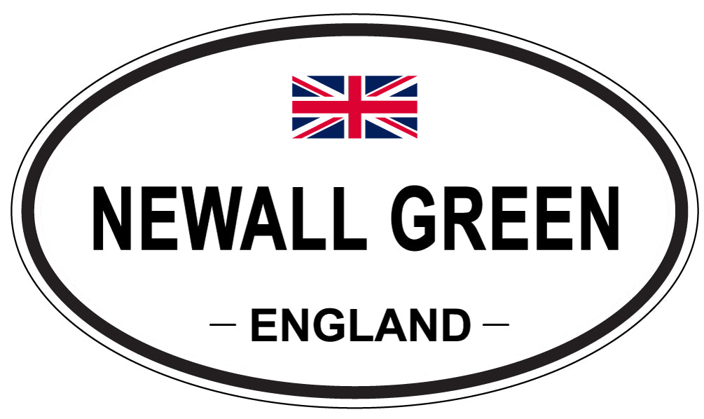 NEWALL GREEN, ENGLAND - Oval Sticker