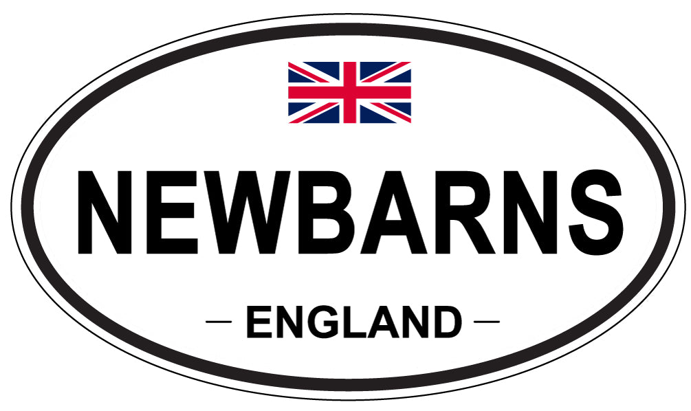 NEWBARNS, ENGLAND - Oval Sticker