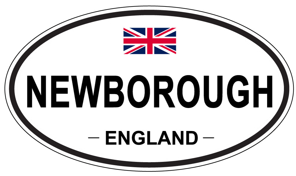 NEWBOROUGH, ENGLAND - Oval Sticker