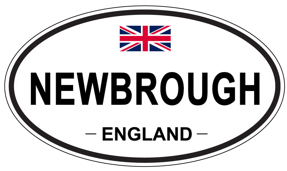 NEWBROUGH, ENGLAND - Oval Sticker