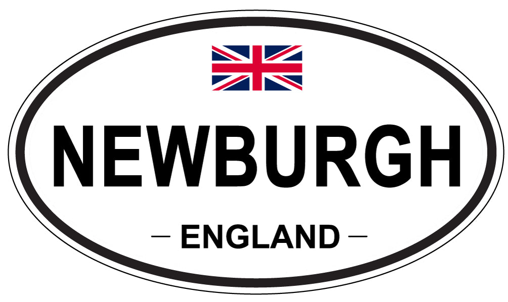 NEWBURGH, ENGLAND - Oval Sticker