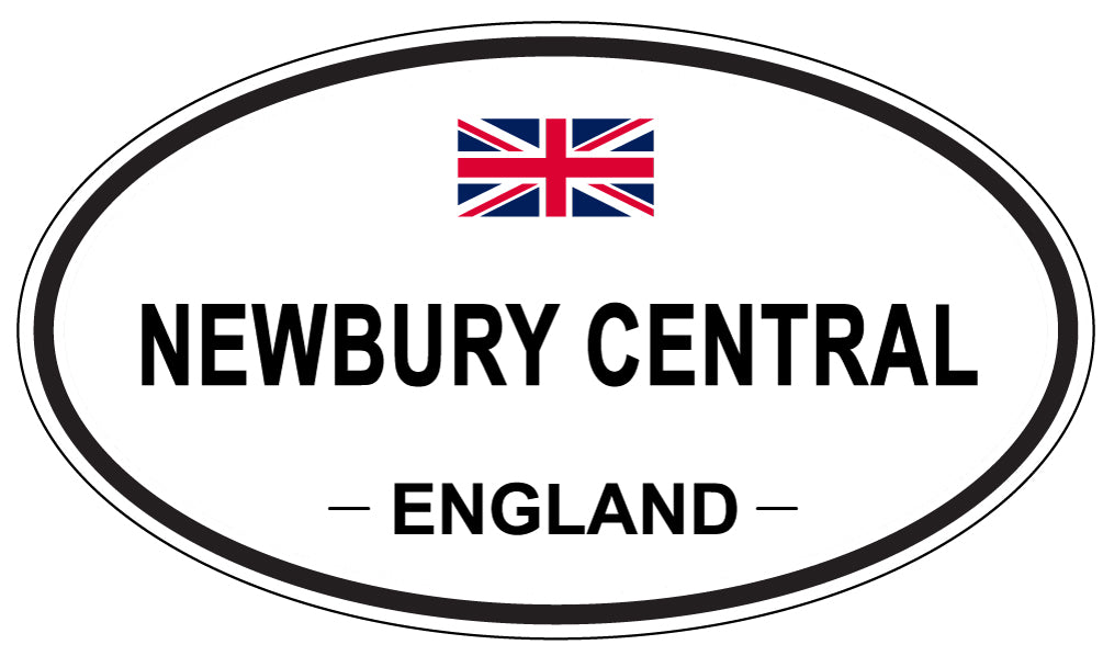 NEWBURY CENTRAL, England - Oval Magnet